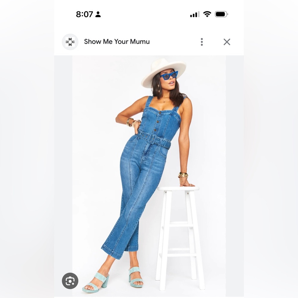 Show Me Your Mumu Denim Acacia Jumpsuit